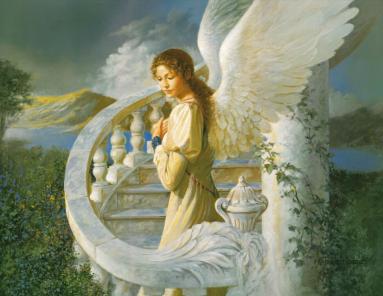 Красивый ангел хранитель