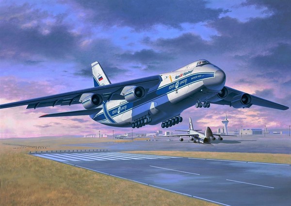 Volga-Dnepr Airlines Antonov An-124-100.
Художник - Egbert Friedl / Painting by Artist Egbert Friedl