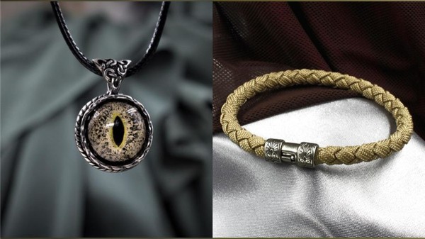 Оригинальный летний комплект женских украшений: браслет и кулон