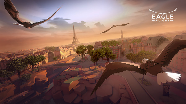 1-й крупный проект для платформ виртуальной реальности от Ubisoft. В Eagle Flight вы сможете полетать над заброшенным Парижем, и осмотреть все прелести города с высоты птичьего полёта.