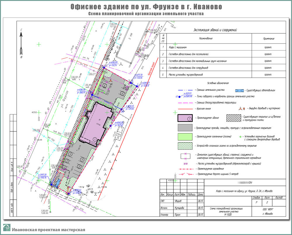 Схема расположения построенного объекта капитального строительства образец